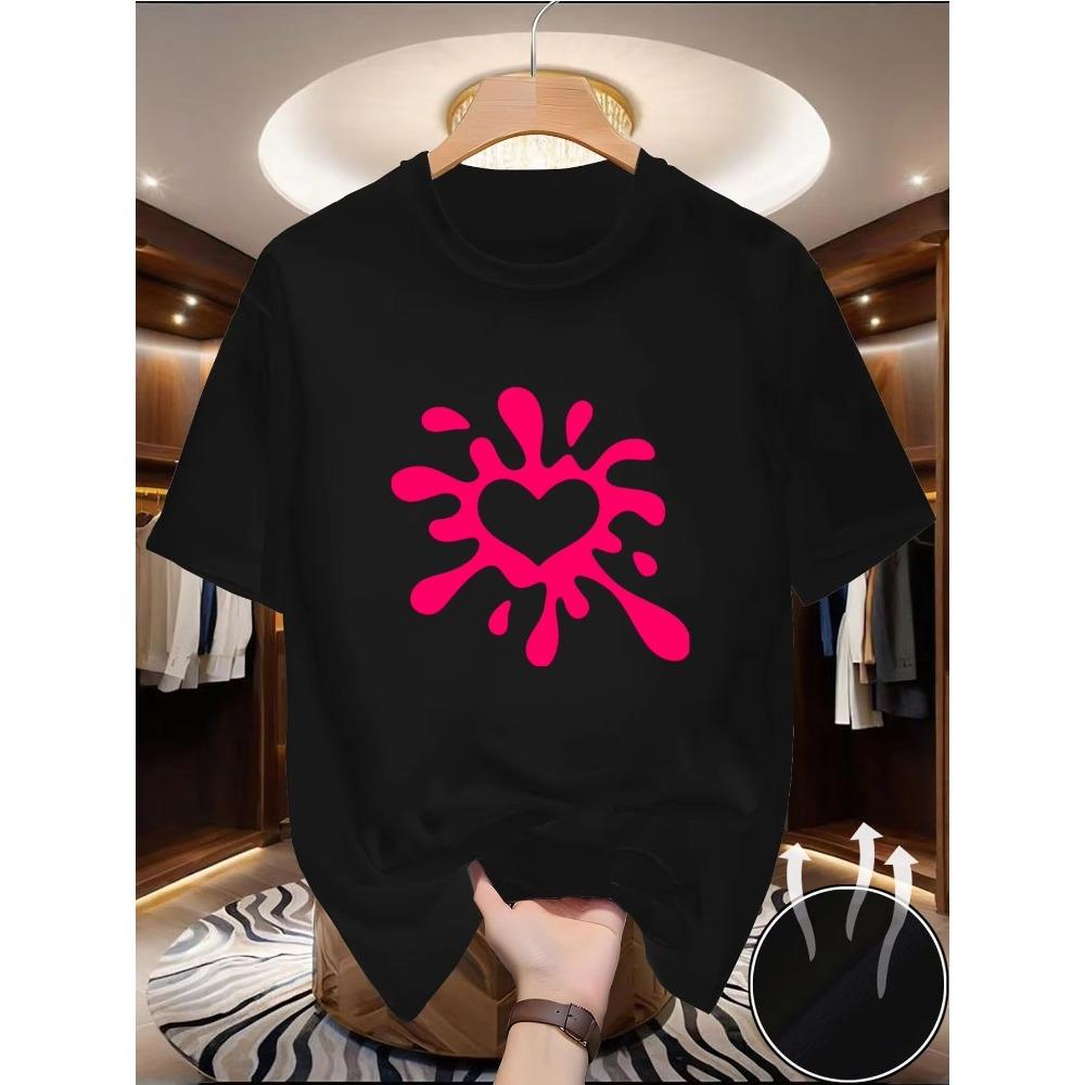 T-Shirt Mit Rundhalsausschnitt Aus Hautfreundlichen Materialien Im Entspannten Stil Mit Atmungsaktive S