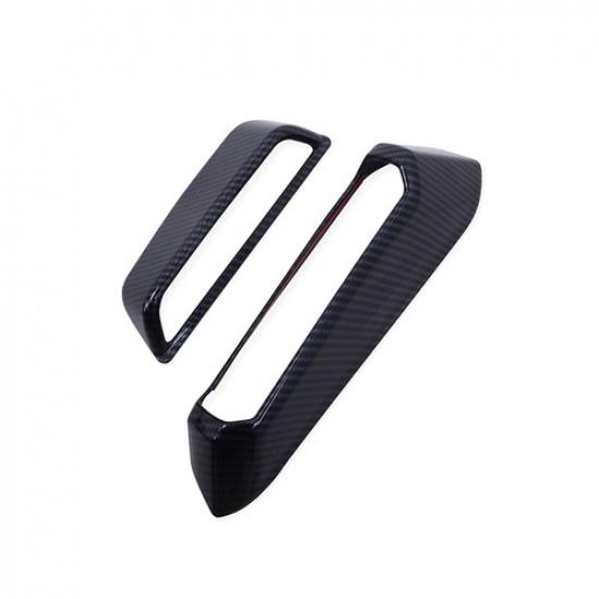 Carbon Fiber Headlight Adjust Switch Cover Trim For Kia Niro 2023 2024 2025