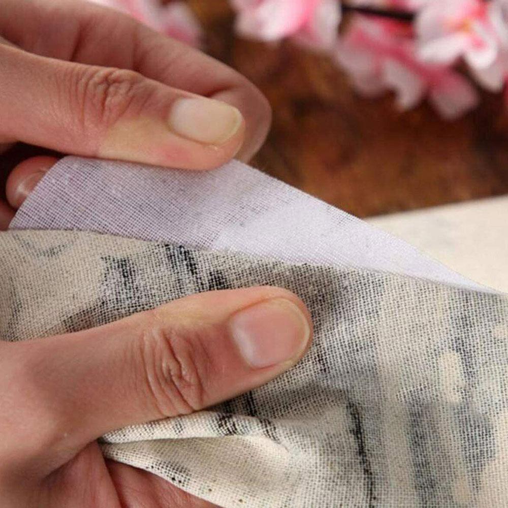 Single Sided Adhesive Interfacing Fabric Resin Iron On Lining DIY Patchwork Garment Bags Hat Sewing Decor Accessories Supplies