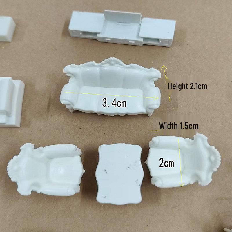 DIY 1:50 Scale Indoor Sand-Table Model Furniture Set