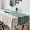 Striped Plaid Imitation Cotton And Linen Fringed Tablecloth Geometric Lace Rectangular Coffee Table Table Cloth