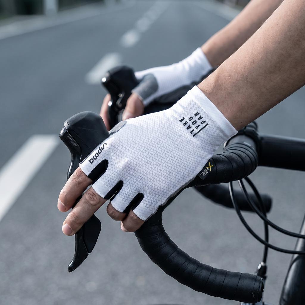 Boodun Cycling Gloves Spring X-Ray Diffraction Shock Absorption Half Finger Cycling Bicycle Gloves Breathable Wear-Resistant Road Bike Summer