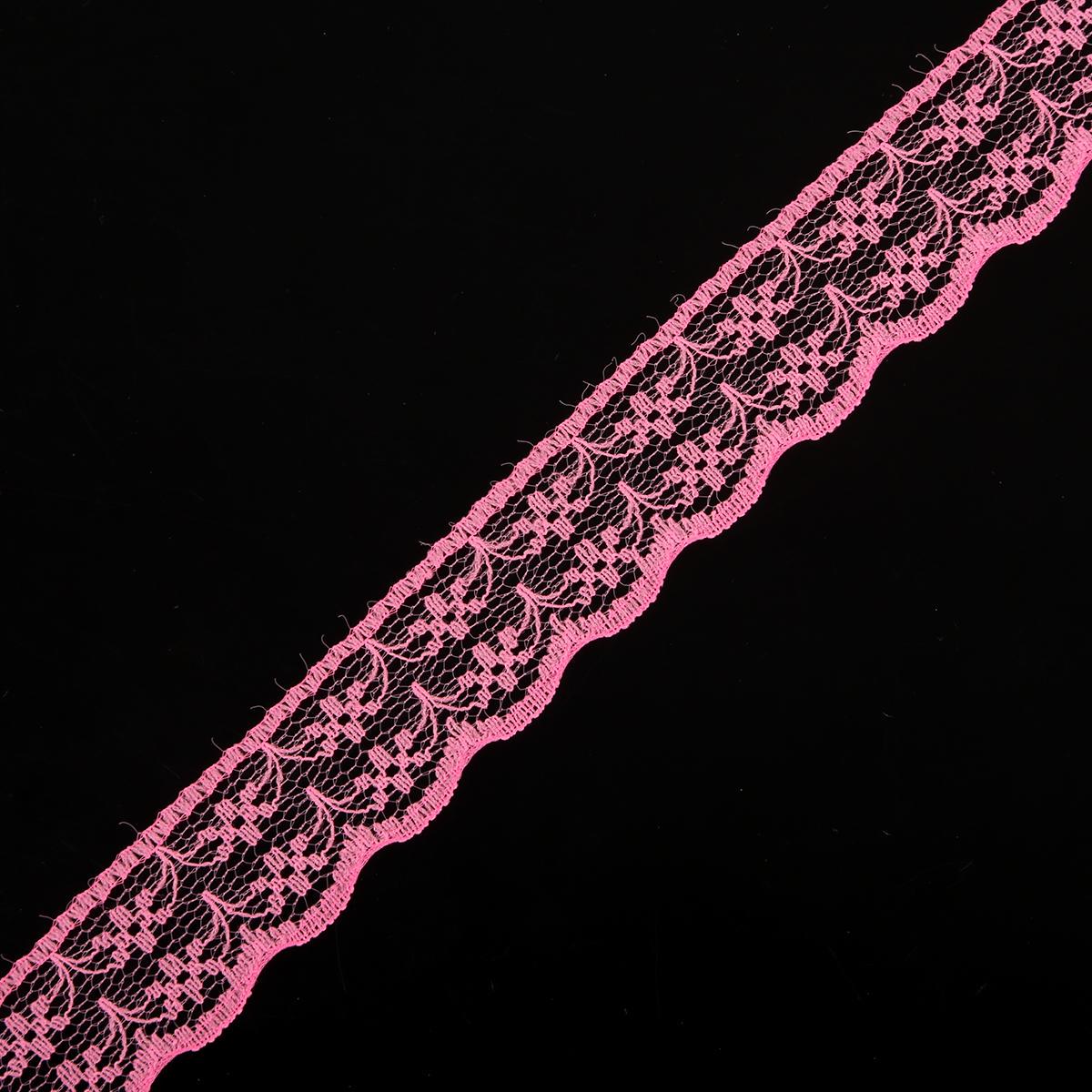 

Кружевная отделка для одежды темно-розовый