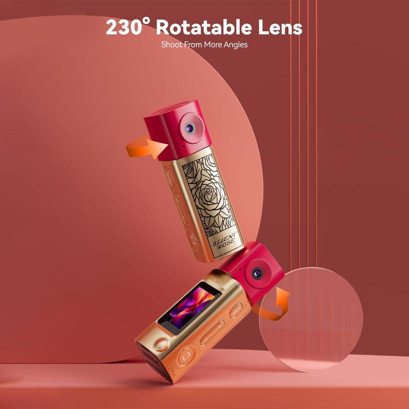 2K HD Tragbarer Sport-Camcorder Daumen Mini Lippenstiftkamera Für Studenten Outdoor-Fotografie Video Lange Akkulaufzeit Schlüsselanhänger