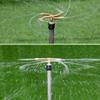 2/3/4 Arm Rotating Brass Nozzle 360° Automatic 3-prong Lawn Flower Bed Sprinkler Garden Agriculture Horticulture Water Sprinkler