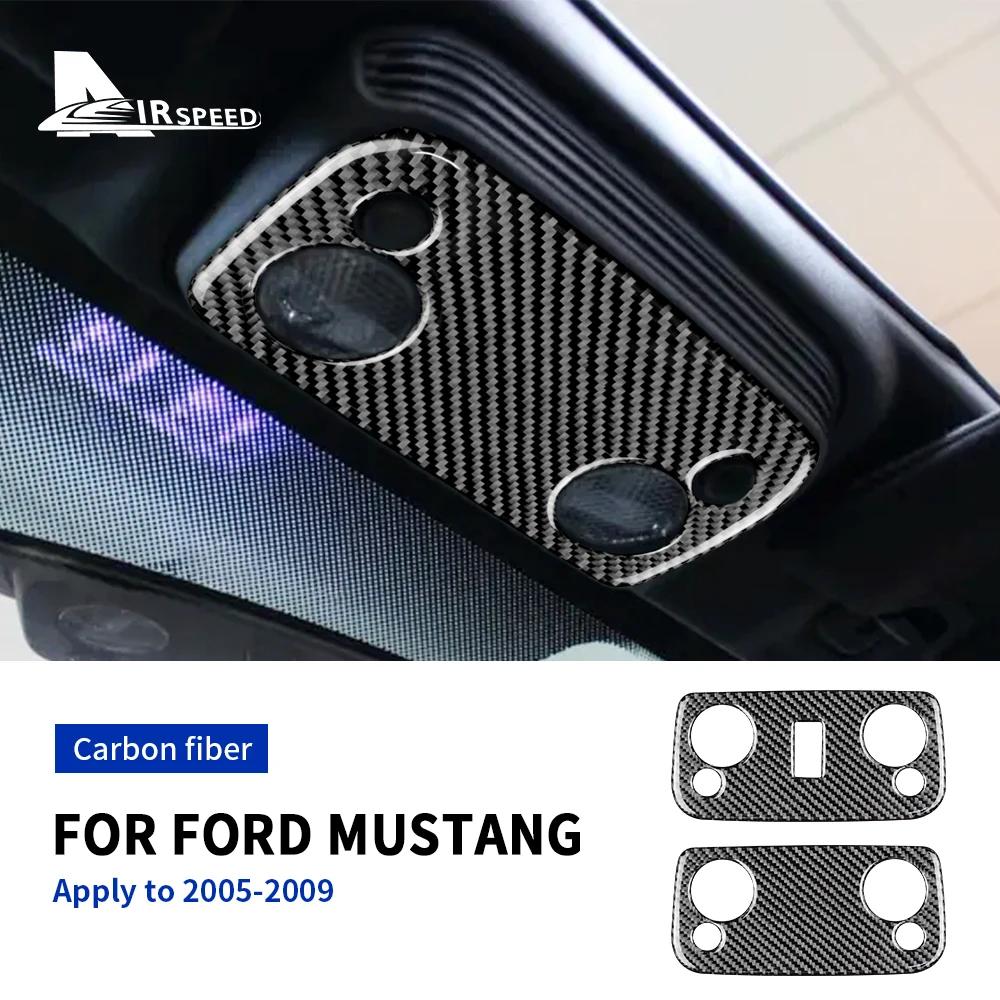 Carbon Fiber for Ford Mustang GT 2005 2006 2007 2008 2009 Accessories Interior Trim Car Roof Reading Light Lamp Cover Sticker