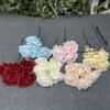 Multicolor Artificial Flower Peony 5 Forks 5 Heads Silk Petals Lifelike Flowers Green Leaves Floral Arrangement