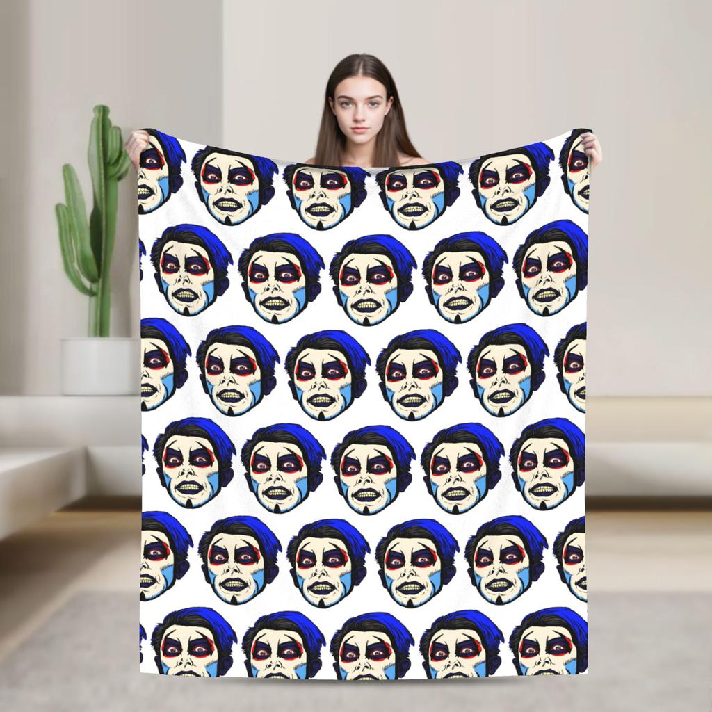 Danhausen Very Nice Very Evil Blanket Flannel Autumn  Multifunction Lightweight Throw Blanket for Bedding Bedroom Rug Piece