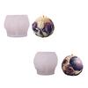 Candle Mold,Round Silicone Mold for Candle Making Floral Moon Candle Mold for Handmade Soap,Aromatherapys Candle