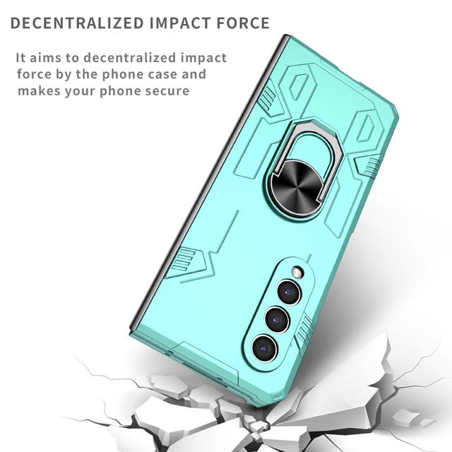 Drop Protection Stand Ring Cover Case For Samsung Galaxy Z Fold 3 4 Fold4 5g Fold2 Fold3 Fold 2 Anti -Sweat Hard Phone Cases