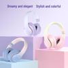 Gradient Wireless Bluetooth Over-Ear Headphones with Cotton, 3D Stereo Bass, Student-Friendly, Universal Compatibility.