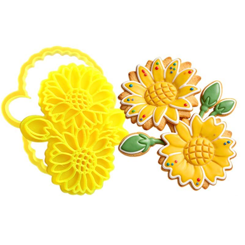 1 Stück Blume Keksform Kuchenform Fondantwerkzeug DIY Ton Simulation Dreidimensional Keksausstecher Backen