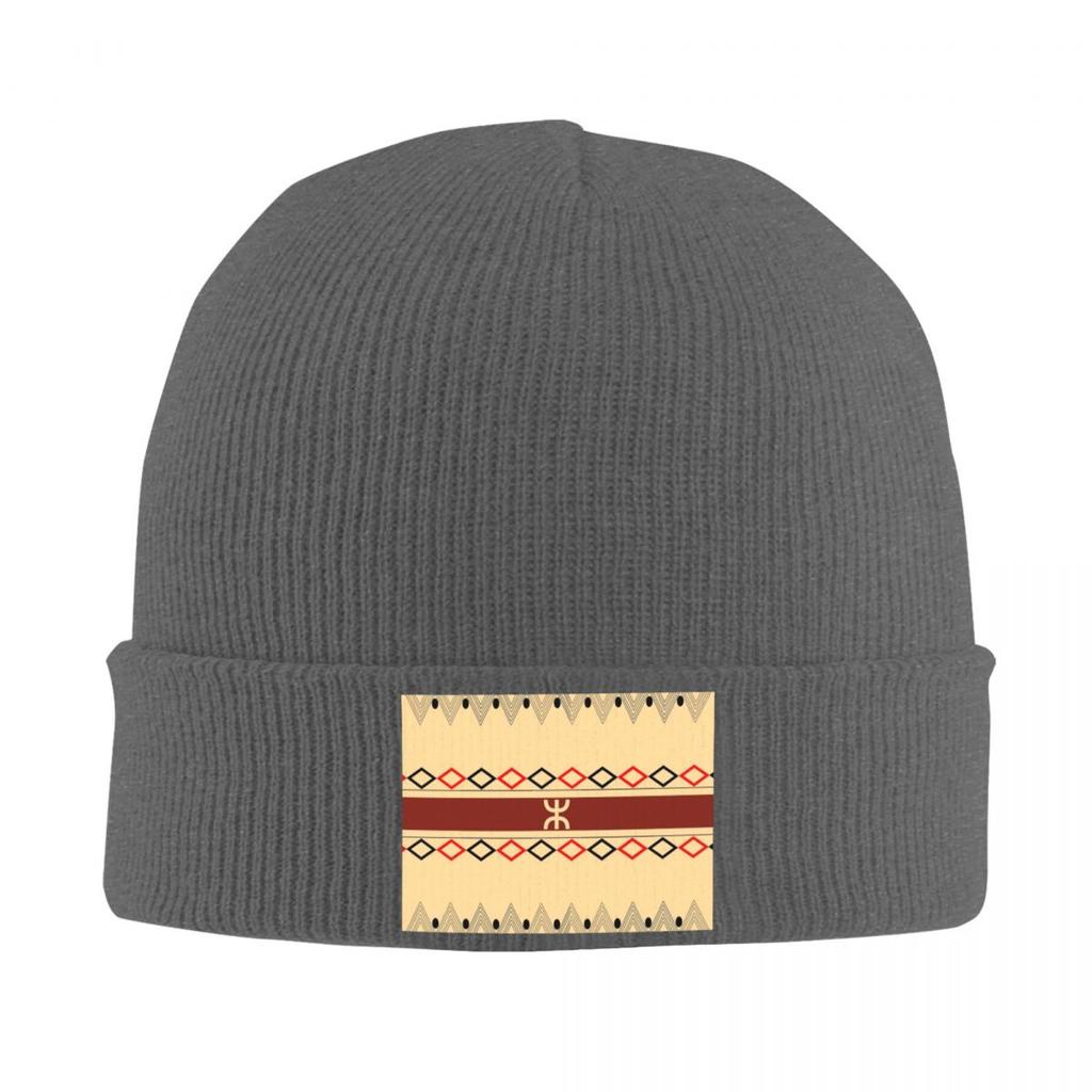 Berber Kabyle Berbers Amazigh Flag Warm Knitted Cap Fashion Bonnet Hat Autumn Winter Outdoor Beanies Hats for Unisex Adult