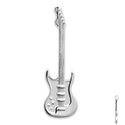 [E9097] - Silver Pendant 'Guitar'