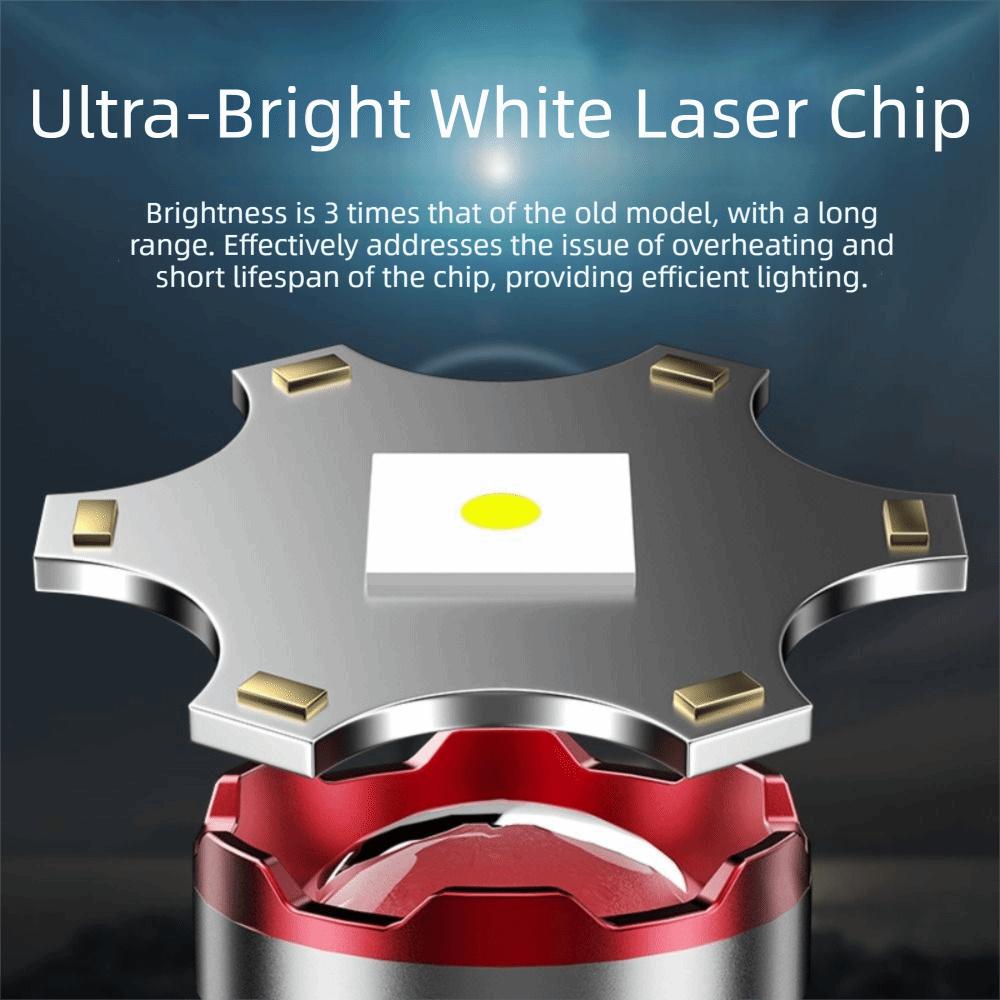 Handheld Type-C Rechargeable LED Flashlight Side Light Aluminum Alloy Work Camp Light Waterproof Handheld Torch Emergency
