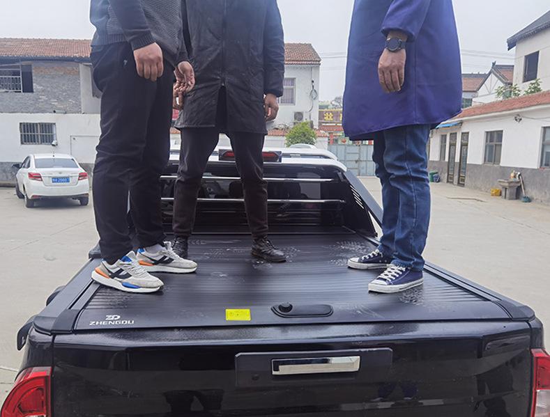 Universal Waterproof Roll-Up Truck Bed Cover - Anti-Theft, Fits Multiple Models