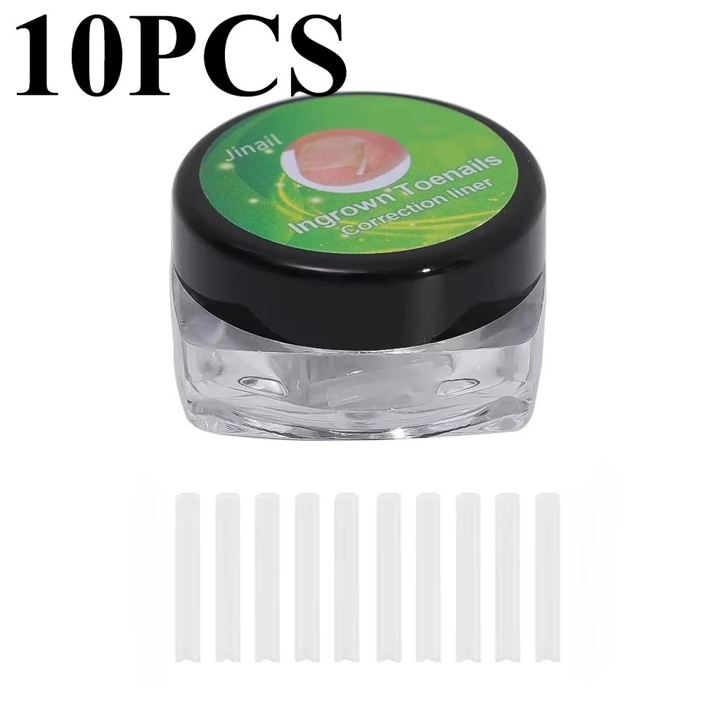 

100 шт. Коррекция вросшего ногтя Ультратонкий уход за ногтями Эластичная наклейка-пластырь Выпрямление ногтей Бороздка Корректор вросшего ногтя