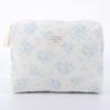 Damen Reise Make-up Kosmetikkoffer Große Kapazität Gesteppte Karierte Make-up Tasche Damen Make-up Tasche Geldbörse für Kosmetik Make-up Pinsel