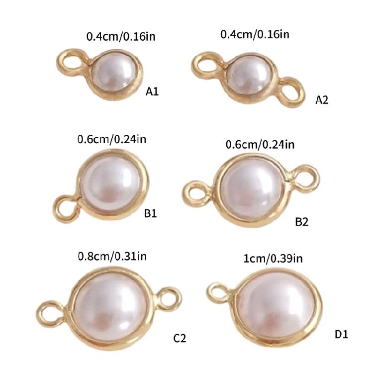Set of 5 Unqiue Pearls Pendants Jewelry Component Pearls Jewelry Findings Suitable for Jewelry Bracelets and Necklaces