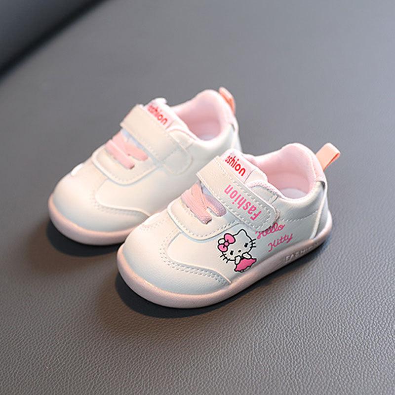 

Spring and Autumn New Baby Shoes 0-2 Years Old Soft-soled Shoes Men s and Women s Infant Sports Shoes Little White Shoes 15 рожевий