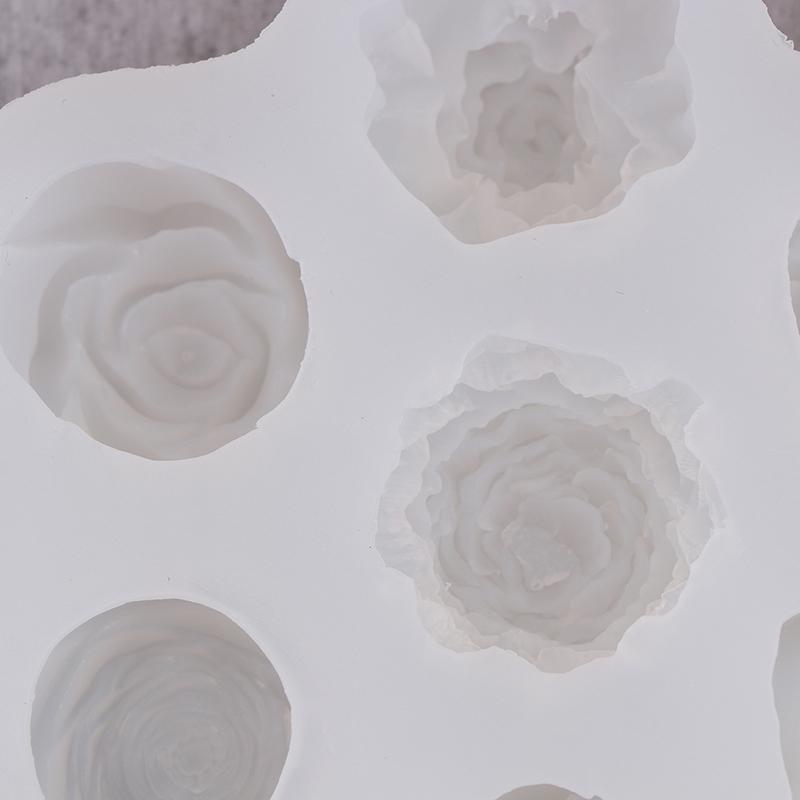 Flower Silicone Molds 3D Rose Peony Chocolate Cake Baking Mold Handmade Candle Soap Gypsum Resin Handicraft Making Tools