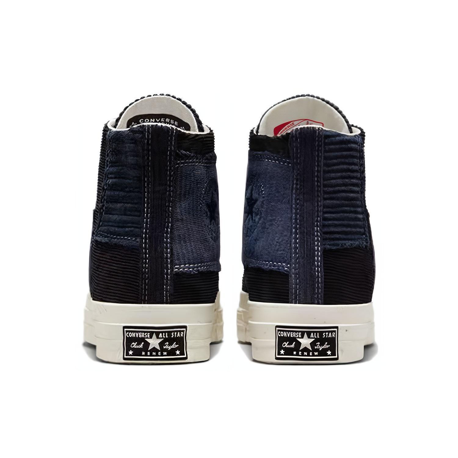 Beyond Retro x Converse Chuck 70 High Переработанный вельвет Унисекс Кроссовки Черный — фото 5