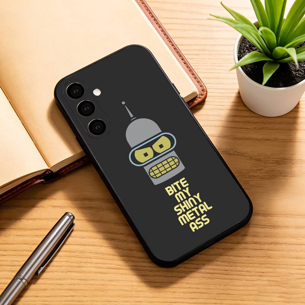 F-Futurama AnimE-e B-Bender  Phone Case For Samsung Galaxy A73,A72,A71,A70,A53,A52,A51,Soft Silicone Black Cover