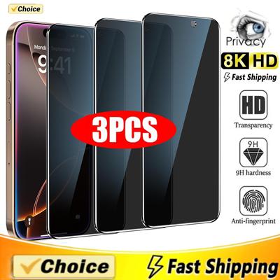 3PCS Anti-Spionage-Glas für iPhone 16 15 14 13 12 11 PRO MAX Sichtschutz-Displayschutzfolien für iPhone XR XS Max 7 8 Plus gehärtetes Glas