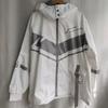 Vestes streetwear BF pour femmes, vêtements d'extérieur surdimensionnés à la mode décontractée vintage Y2k, manteaux à capuche de couleur contrastée