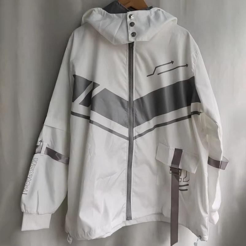 Vestes streetwear BF pour femmes, vêtements d'extérieur surdimensionnés à la mode décontractée vintage Y2k, manteaux à capuche de couleur contrastée