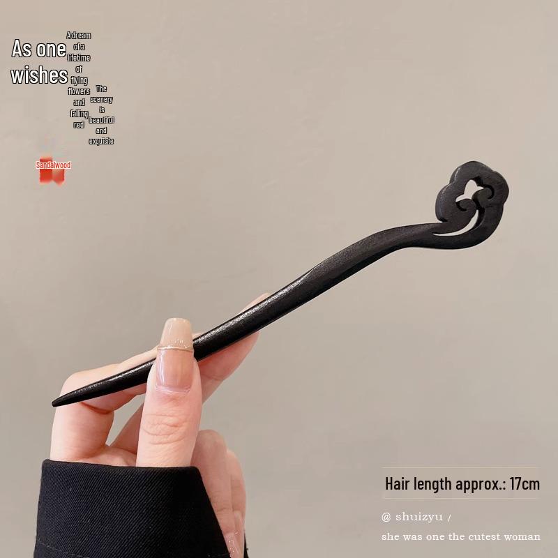 Elegant Retro Tassel Hairpin for Hanfu Updo - Women's Chinese Style Metal Hair Clip