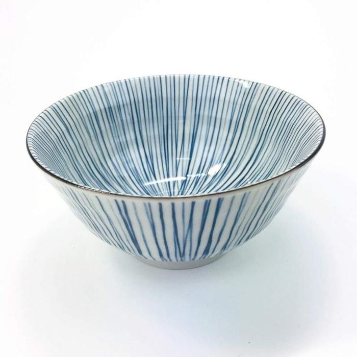 Mino Ware Chawan 5.0 Inch Rice Bowls 5-Pattern Set with Gift Box, Ceramic Mino Yaki, White, 5.1 X 2.6 Inches