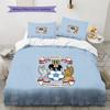 Coventry City Muster Bettwäsche Steppdecke Set Heimdekoration Geschenk (1 Bettbezug + 2 Kissenbezüge (ohne Füllung)).xwn