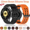 22mm Ocean Silicone Strap for Huawei Watch 5 GT6 Pro GT6 GT5-4-3-2 46mm Bracelet Wristband for Amazfit Bip 6 5 Balance 2 Correa