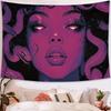 Medusa Tears Tapestry Snake Hair Diablo Style for Living Room Escape Room Mystery Art Wall Decor