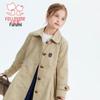 FLOOMY Girls' British Style Single-Breasted Trench Coat