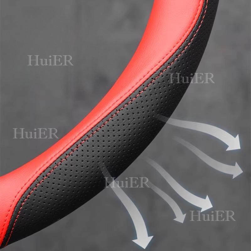 For VW Volkswagen T-Cross D Type Steering Wheel Ultra Thin Leather Steering Protector Anti Scratch Non-slip Auto Accessories