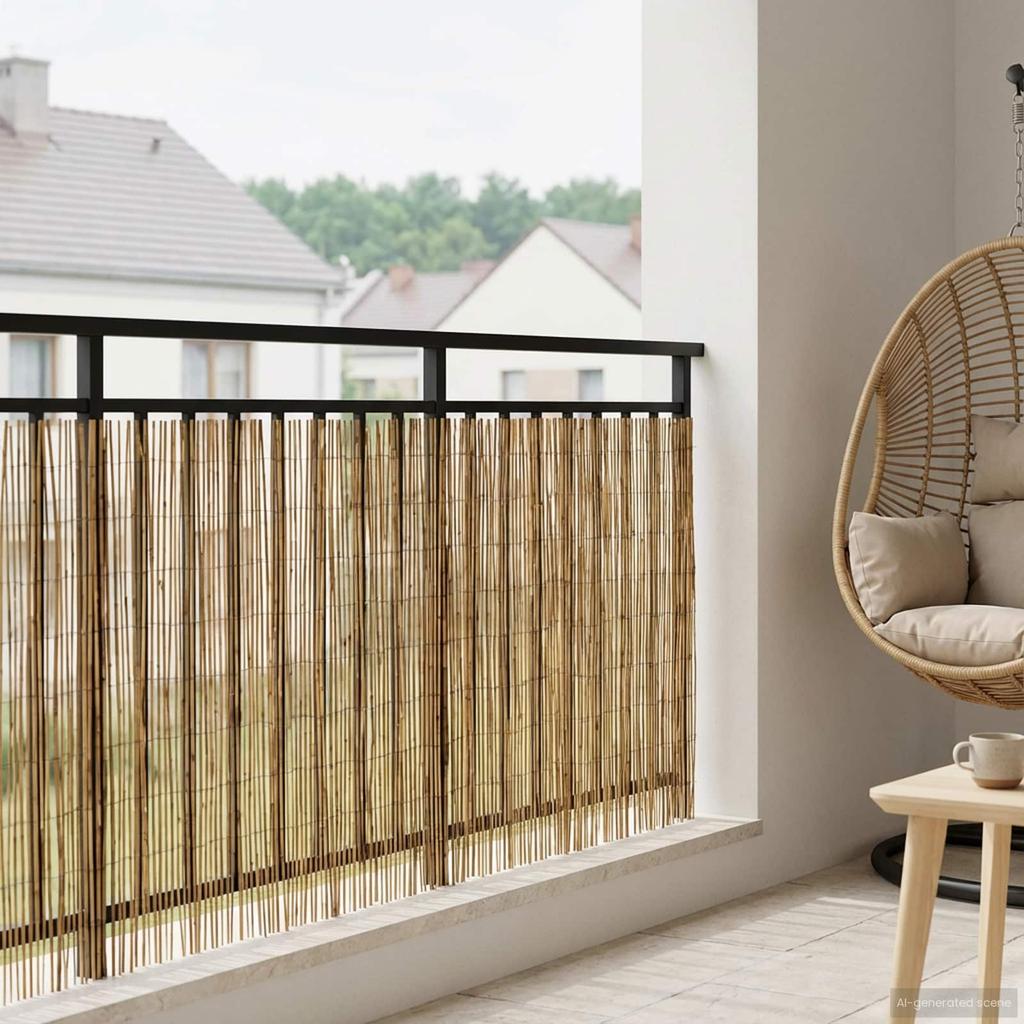Garten-Schilfzaun Carbon 600 x 90 cm