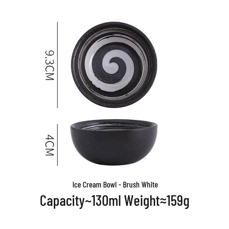 Japanese Style Ceramic Small Dessert and Sauce Bowl Set