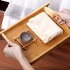 Rectangular Tea Bamboo Tray Double-handled Storage Tray Simple Fast Food tray  Dinner Plate