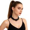 Elegant Layer Imitation Pearls Statement Necklace Large Bead Detailing For Neck Outfits