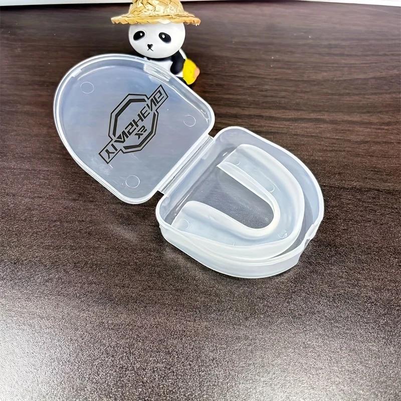 Mouth Guard Case Set - Portable Dental Protector Storage Cases, Transparent Breathable Cases for Sports Mouthguards, Reusable