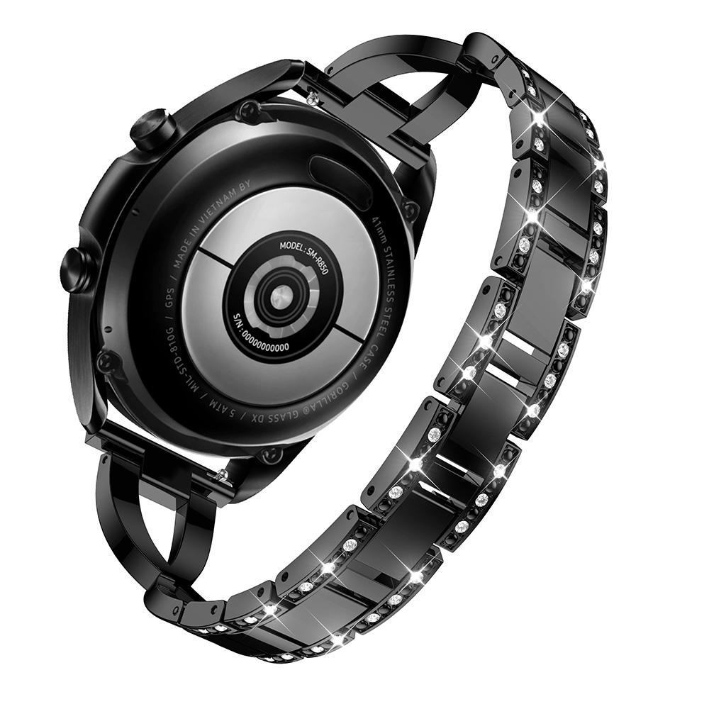 X-Form Strassdekor Edelstahl Smartwatch-Armband für Samsung Galaxy Watch3 45mm
