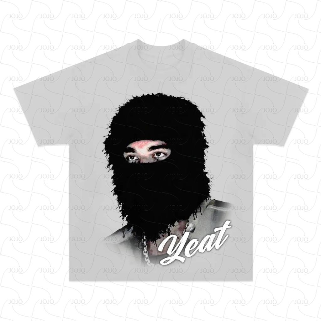 Real Rapper YEAT Retro Graphic T Shirt Men's Hip Hop Clothing Y2k Unisex Fashion Oversized Gangster Top Gift for Fan