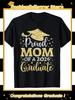 Mom Senior 2026 Proud Mom Of A Class Of 2026 Graduate TShirt 100 Cotton Round Neck Short Sleeve T