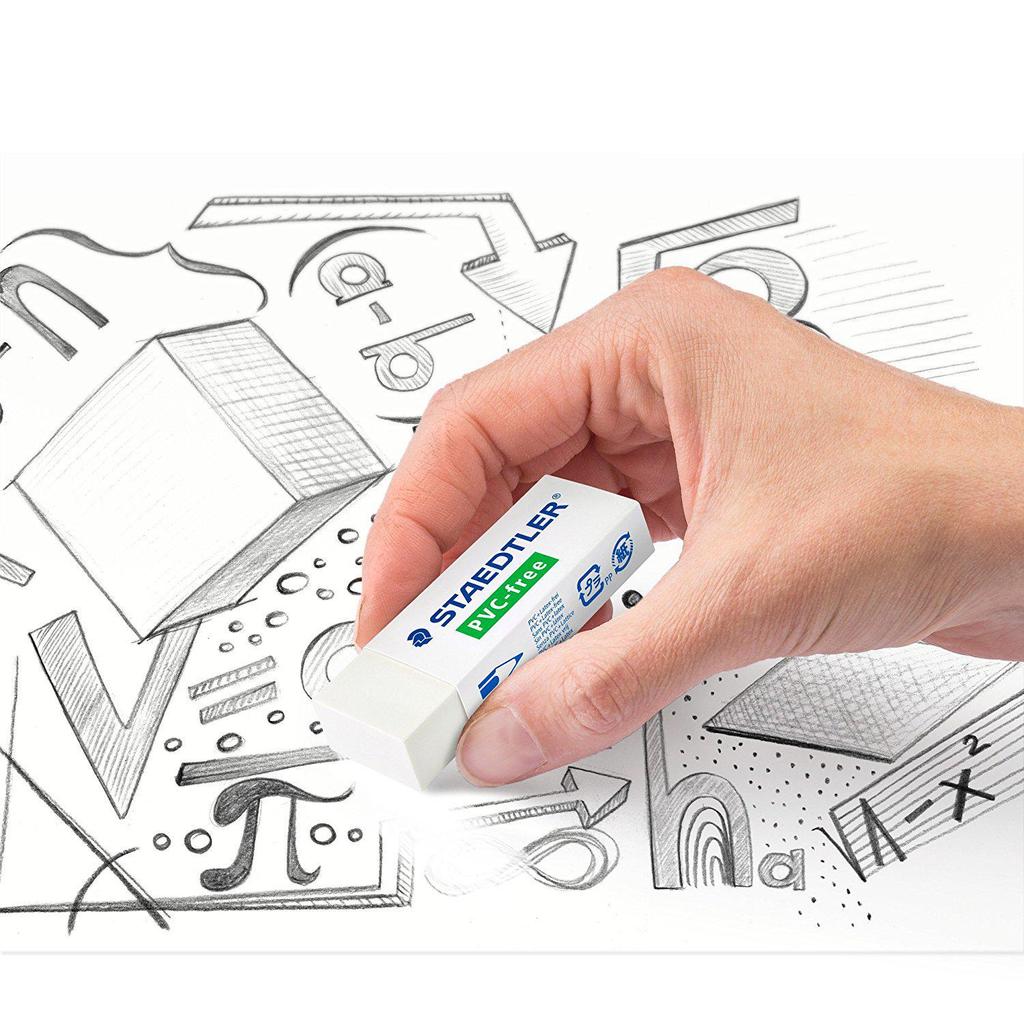 STAEDTLER Eco-Friendly Low Dust Eraser - White