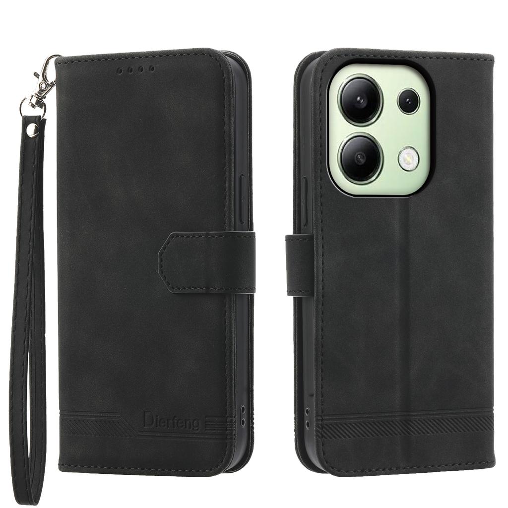 DIERFENG DF-03 for Xiaomi Redmi Note 13 4G Case Wallet Leather Flip Phone Cover