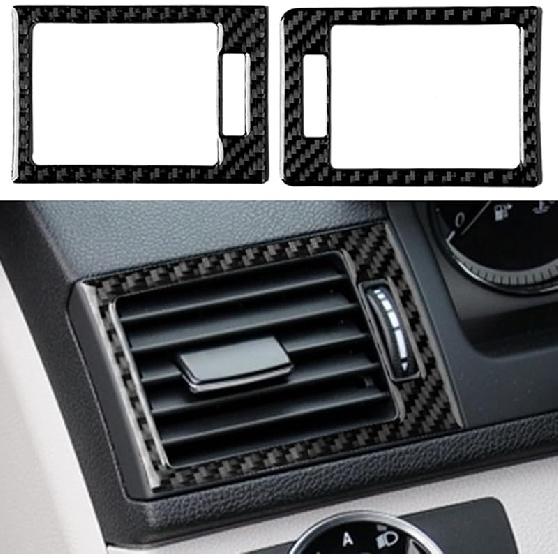 NVCNX Carbon Fiber Compatible with Mercedes-Benz C-Class W204 C250 C300 C350 C63 AMG 2008 2009 2010 2011 2012 2013 2014 Sedan Accessories Door Panel
