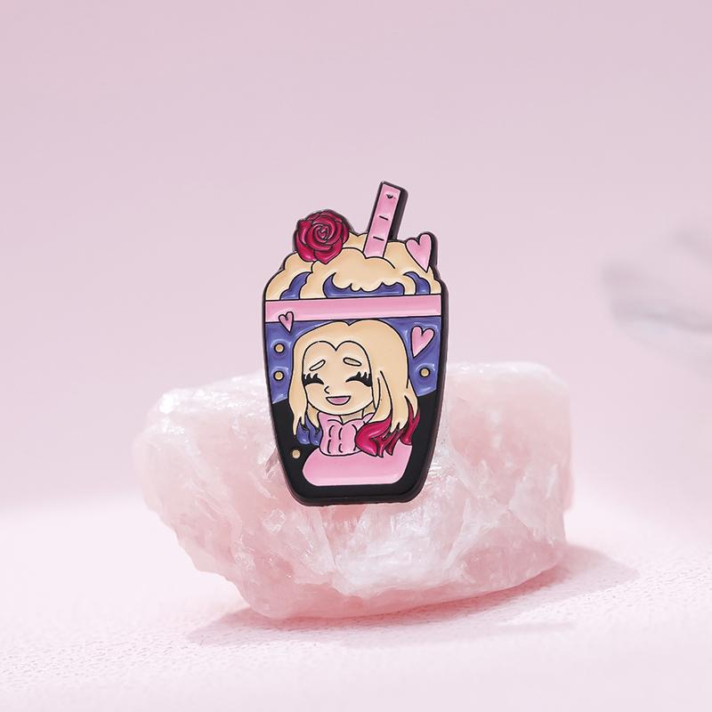 Smaltované odznaky Čarodějnická káva Vlastní Halloweenské brože Odznaky na klopu Gotické šperky Dárek pro děti přátele