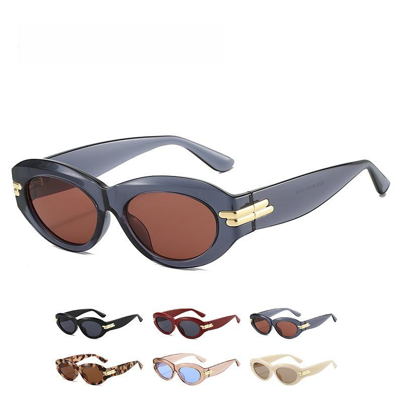 Fashionable Cat Eye Sunglasses Street Props Square Frame UV Protection Stylish Versatile High End for Men Women UV400